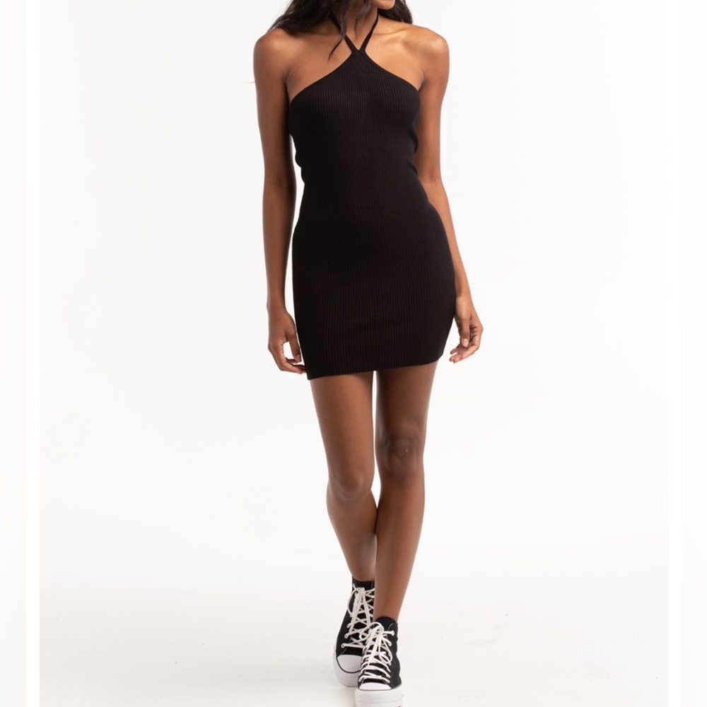 Little Black Halter Dress